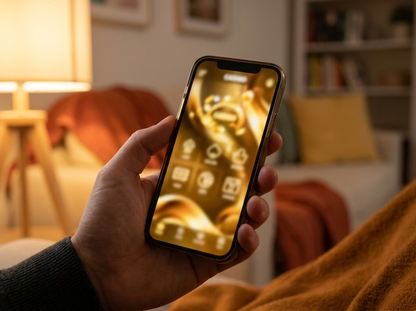 Australian player using the Charmius Casino mobile app on a smartphone